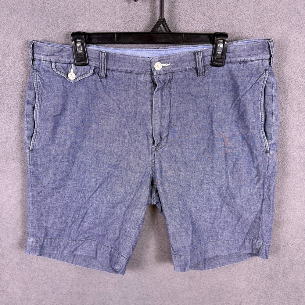 Polo Ralph Lauren Chambray Shorts Mens 36 Blue Classic Fit Heritage Nautical